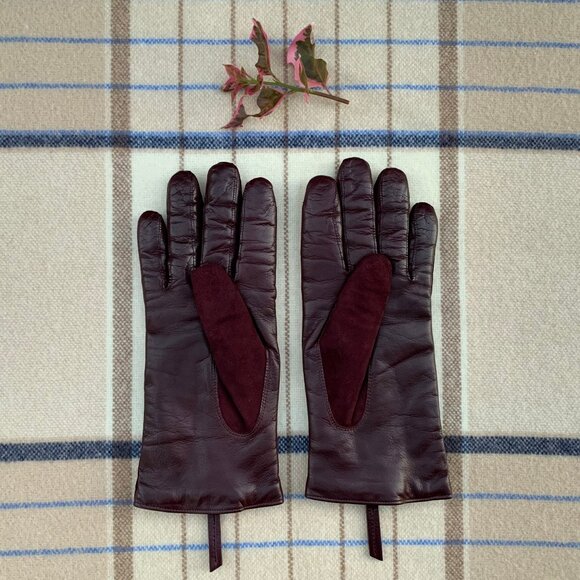 Want Les Essentiels Mozart cashmere lined leather zip gloves - Picture 4 of 9